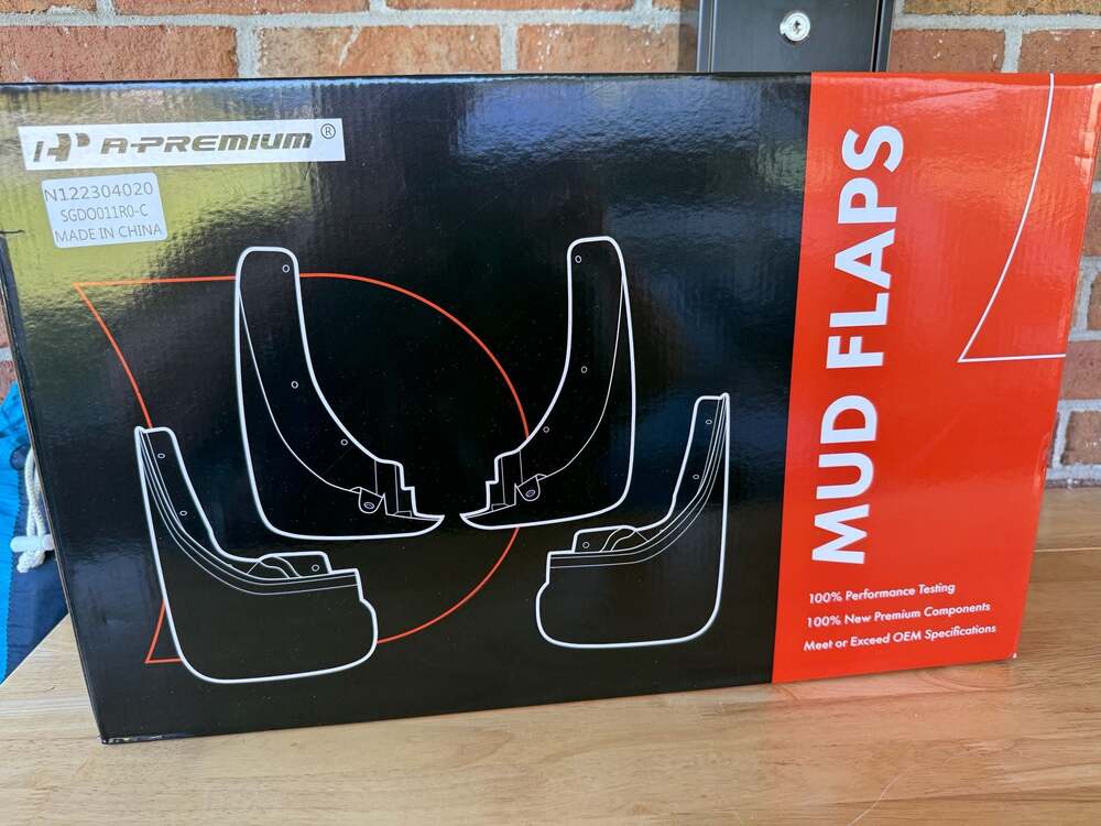 A- Premium Mud Flaps Splash Guards Replacement for Toyota Highlander 01-07 4-PC